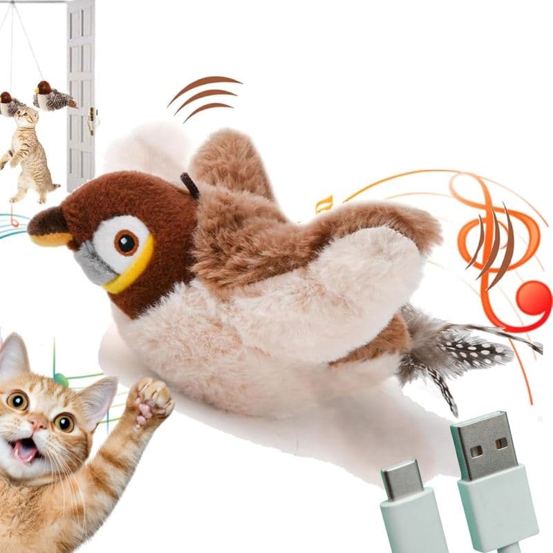 Zabawka dla kota ptaszek USB