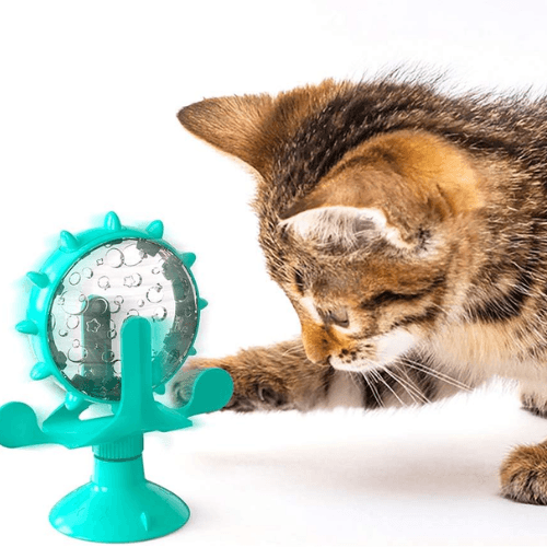 Interaktywna Zabawka dla Kota z Dozownikiem na Karmę