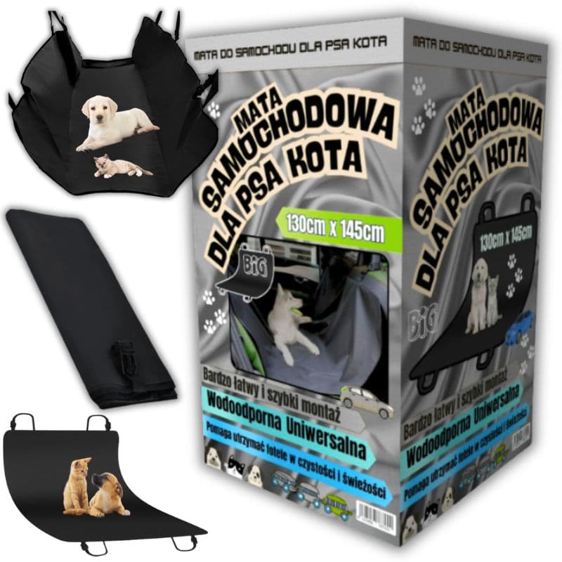 Mata dla psa kota samochodowa