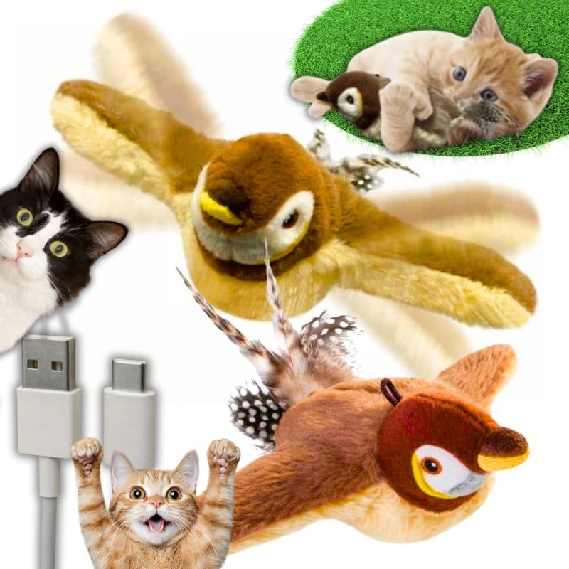 Zabawka dla kota ptaszek USB