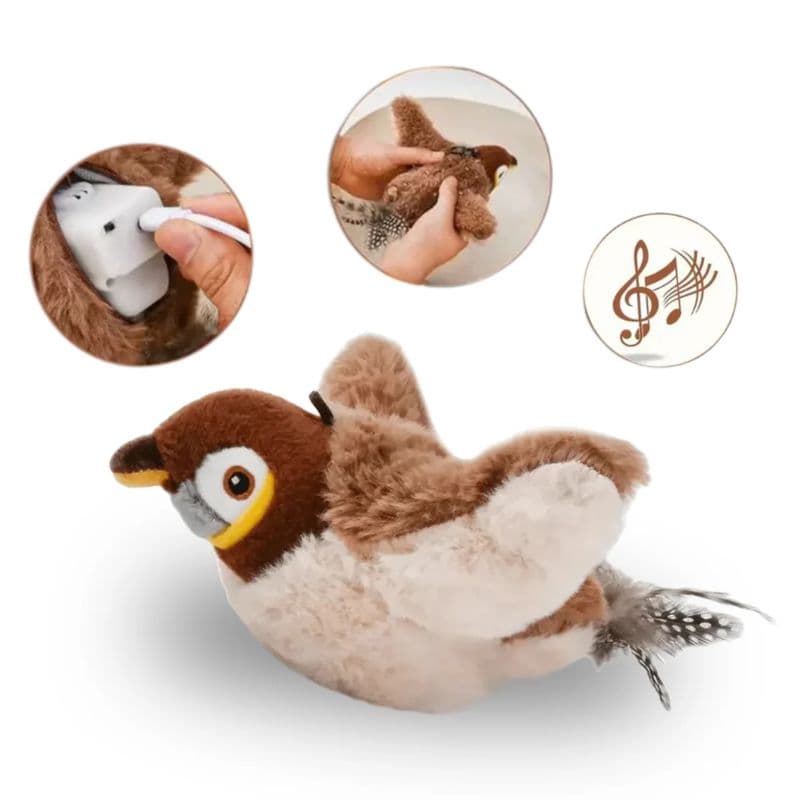 Zabawka dla kota ptaszek USB