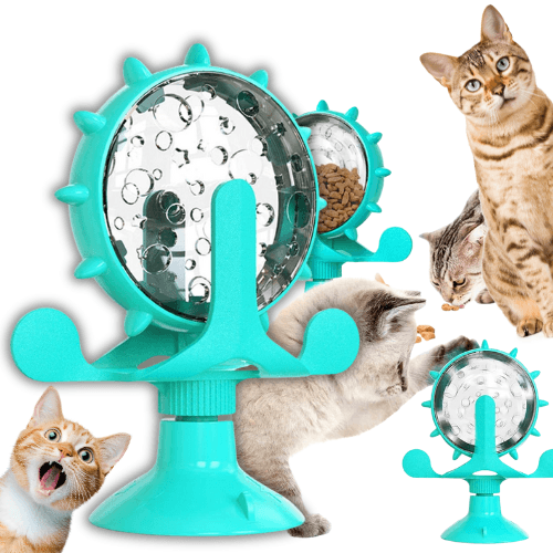 Interaktywna Zabawka dla Kota z Dozownikiem na Karmę